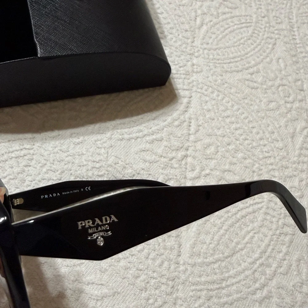 Prada PR 16WS Black Geometric Sunglasses